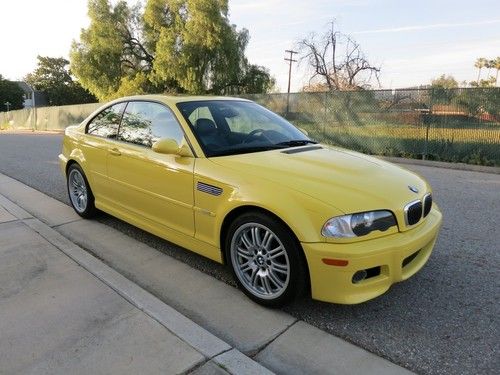 2002 bmw m3 dakar yellow e46 s54