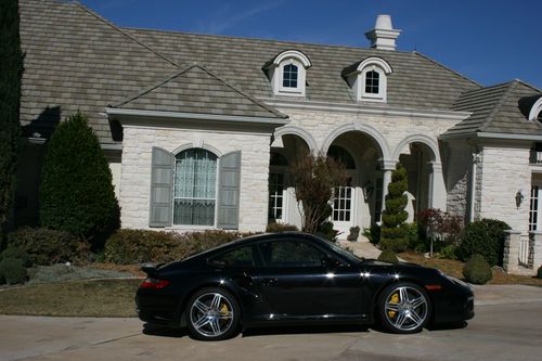 '07 porsche 911 twin turbo 23100 miles blk/sand auto original many options pccb