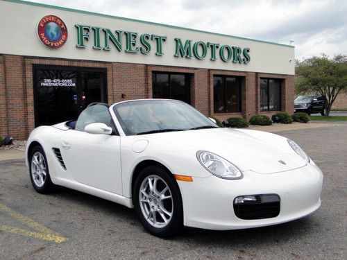 2008(08) porsche boxter manual convertible white only 30k miles warranty