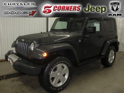 2010 black jeep wrangler 4x4 sahara - 3.8, 2 tops, tow pkg, 46k miles