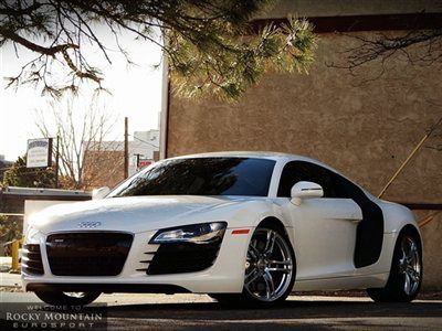 2012 audi r8 coupe quattro 4.2l manual one owner clean carfax