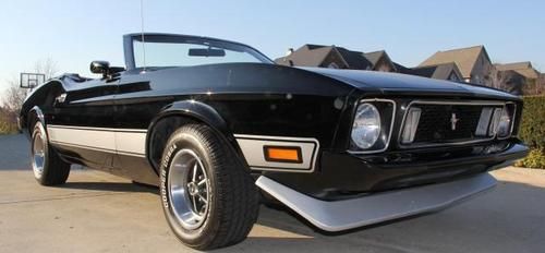 1973 mustang 351 convertible gorgeous black on black