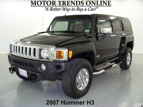 4x4 sunroof leather htd seats 6 cd chrome wheels tire cover 2007 hummer h3 87k