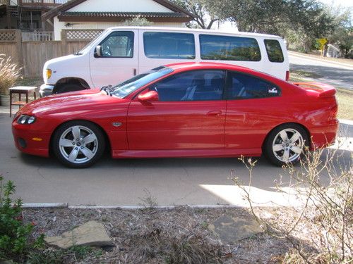 2004 pontiac gto 5.7 liter 6 speed manual torch red