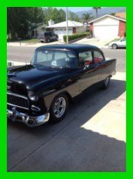 1955 chevrolet 150  2 door post black