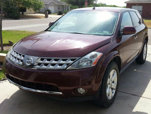 2006 nissan murano s awd clean title maroon nice