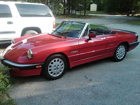 1986 alfa romeo spider quadrifoglio convertible 2-door 2.0l