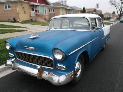 1955 chevrolet bel air 150/210  3 - speed manual