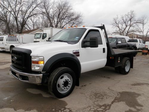 08 f450 6.4 diesel regular cab flatbed manual standard work truck as-is where-is