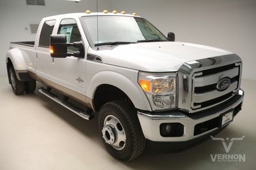 2013 drw lariat crew 4x4 fx4 navigation sunroof leather heated v8 diesel