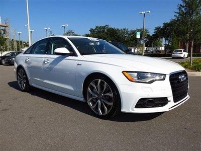 13 a6 white tan navigation awd 3.0l dohc tfsi 24-valve v6 engine a/c abs vari