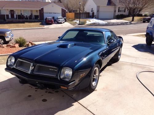 1974 pontiac transam. 75k mi. all original. one owner. stored, fathers estate.