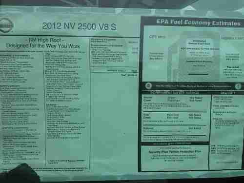 2012 Nissan NV 2500 S, image 17