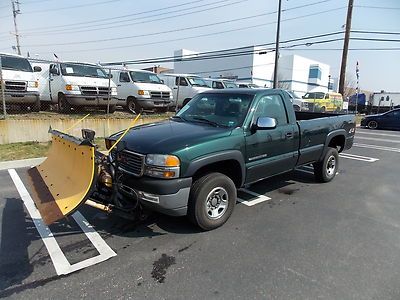2001 gmc sierra 2500hd 4x4 plow pick up truck