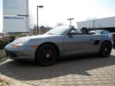 2002 porsche boxster s manual convertible 3.2l black porsche design wheels!