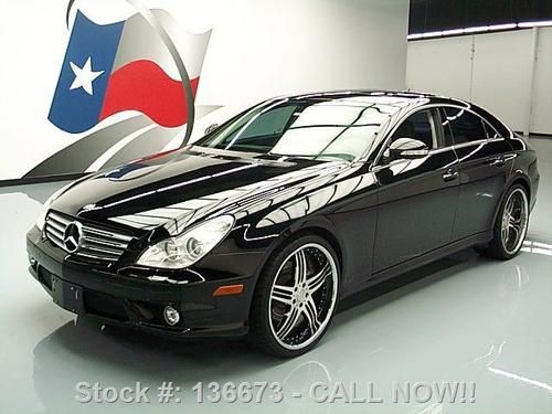 2008 mercedes-benz cls550 p2 sport sunroof nav 21's 65k texas direct auto