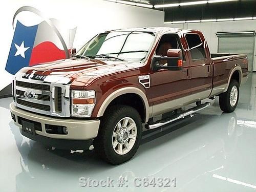 2008 ford f-350 king ranch crew 4x4 sunroof nav tow 61k texas direct auto
