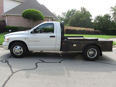 06 ram 3500 slt 5.9l cummins diesel flatbed daully 6-speed