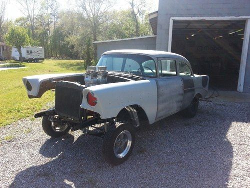 1956 chevrolet bel air gasser 2 door sedan, straight axle, original