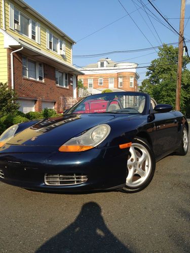 2000 porsche boxster convertible soft top blue automatic paddle shift