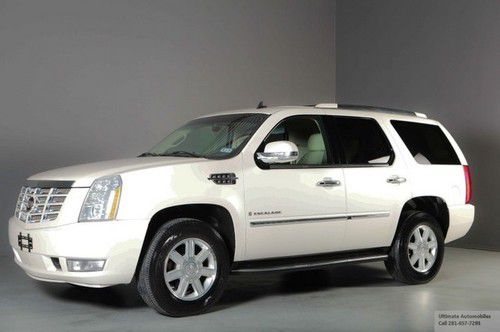 2007 cadillac escalade awd sunroof rear-dvd pearl white xenons liftgate