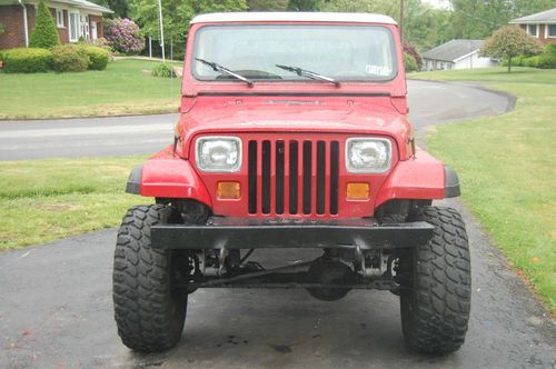 1991 jeep wrangler s sport utility 2-door 2.5l