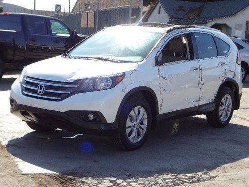 2013 honda cr-v ex-l salvage repairable rebuilder only 1k mile like new runs!!!!