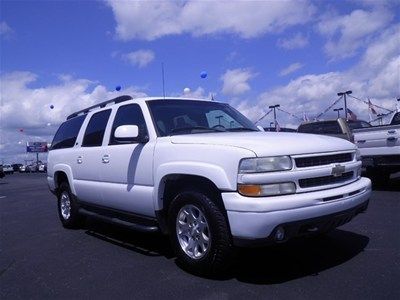 Z71 leather 4wd awd dvd suv white gray tan interior 65k