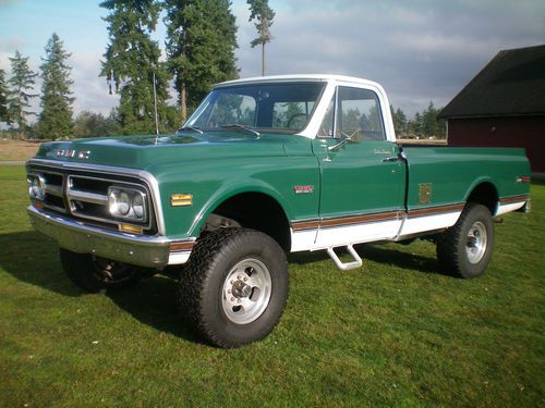 1972 gmc sierra custom camper 3/4 4x4 built 350  no reserve  worldwide auction