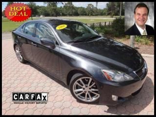 2008 lexus is 250 4dr sport sdn manuel transmission black on black leather