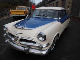 1956 blue push button auto great body &amp; interior!