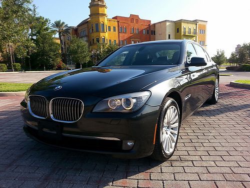 2010 bmw 750i xdrive  awd dark graphite metallic-black  93k mi