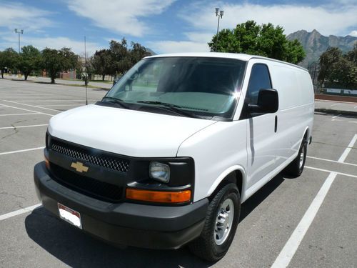 2010 chevrolet express 2500 3/4 ton cargo van, 4.8l v8, a/c, auto, flex fuel