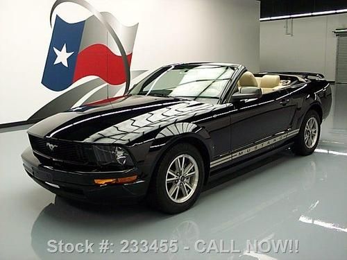 2005 ford mustang convertible auto leather spoiler 64k texas direct auto