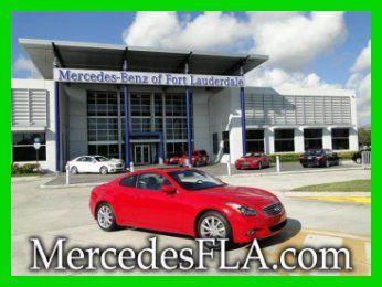 12 infiniti g37 coupe, only 8,000miles, rare red!!,mercedes-benz dealer, l@@k
