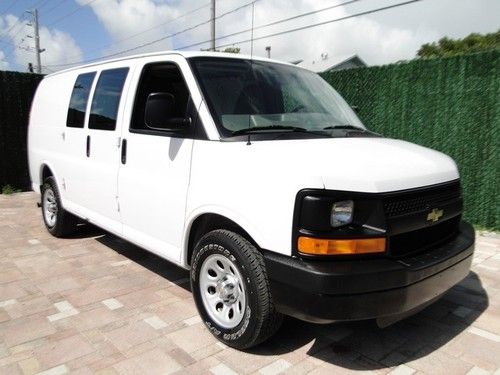 10 chevy g1500 1500 cargo work van very clean express 4.3l v6 box gmc savanna