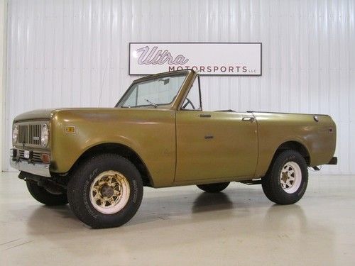 1973 international harvester scout ii- 3 speed- 345-great project