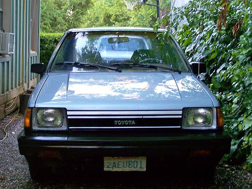 1983 toyota tercel deluxe ** no reserve** 5-spd, liftback 4-door 1.5 l 3a i4