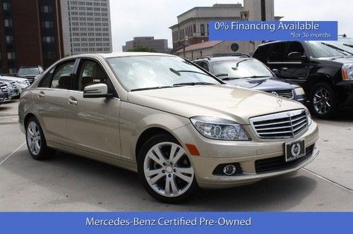 Certified pre-owned c300, 4matic, premium 1 package, navigation, luxury package