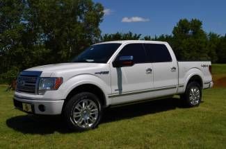 2012 white platinum supercrew 4x4 3.5 ecoboost nav dvd one owner