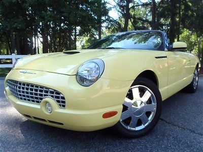 2dr convertible premium ford thunderbird premium low miles automatic gasoline 3.