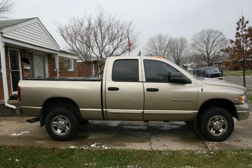 2003 dodge ram slt quad cab with 4x4 wheel drive and cummins turbo diesel