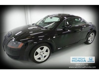 2002 audi tt 6sp manual turbo black coupe heated leather seats bose am/fm/cd