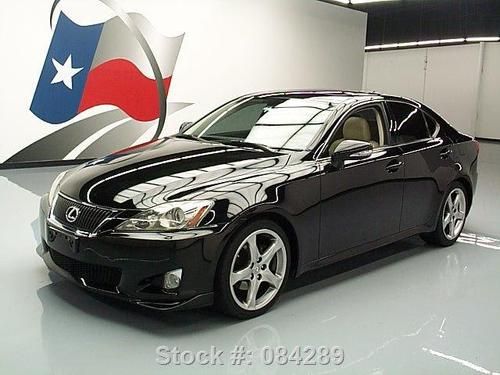 2009 lexus is250 x package sunroof nav rear cam 49k mi! texas direct auto