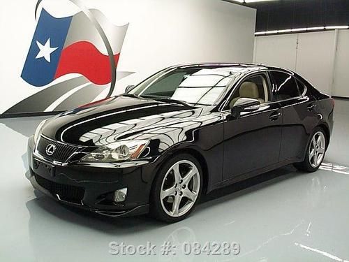 2009 lexus is250 x package sunroof nav rear cam 49k mi! texas direct auto