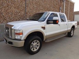 2008 ford f250 king ranch crew cab short bed-diesel-4x4-navigation-dvd-tv