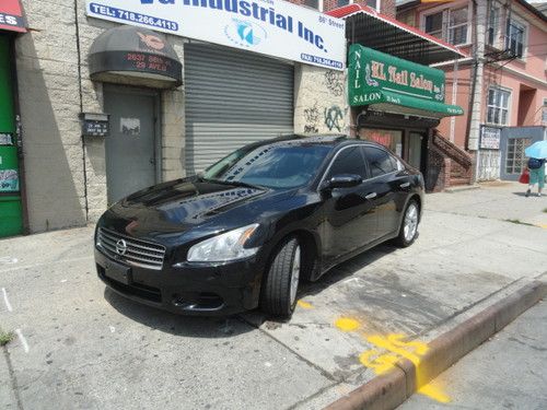 2009 nissan maxima s black on black clean one owner low miles sunroof keyless go