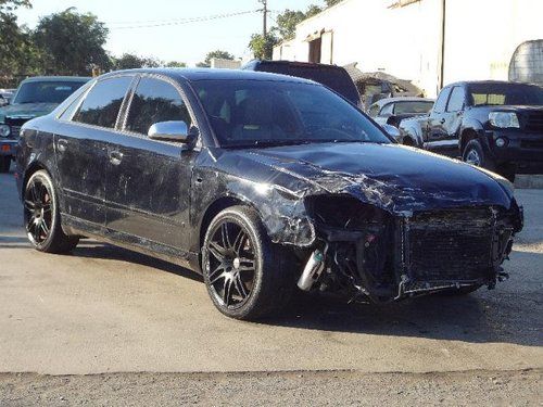 2005 audi s4 sport sedan w/ tiptronic damaged salvage manual trans loaded l@@k!