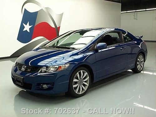 2009 honda civic si coupe 6-spd sunroof spoiler 43k mi texas direct auto