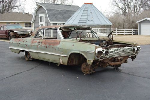 1963 Chevrolet Impala Bel-Air Biscayne Coupe Two-Door Parts Cars, image 1